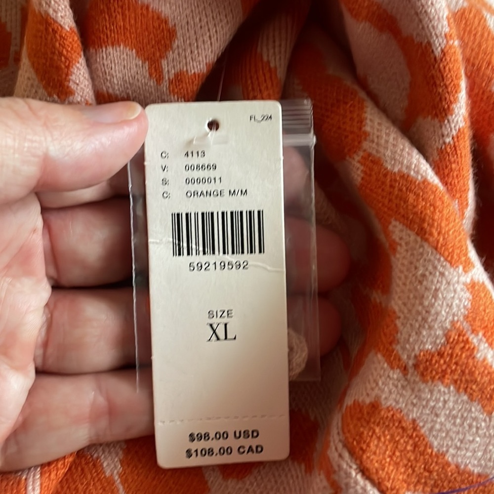 Cropped sweater in fun print - Picture 4 of 4